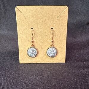 Elegant Gold and Silver Dangle Earrings